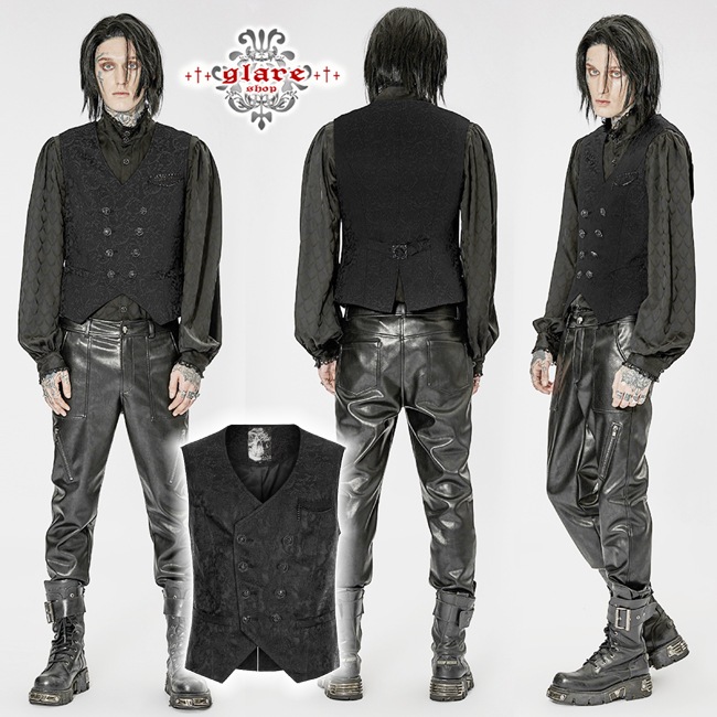 glareshop ���쥢����åס�M.S-M.5XL��KX481-B���������� �����å� �ե����ޥ� ������² ���� ���㥬���� �٥��� �� ��� | ��������ե��å���� �������奢��� V�� �⡼�ɷ� �����ץ� ���ơ��� ���� �� [PUNK RAVE] Gorgeous Goth vest