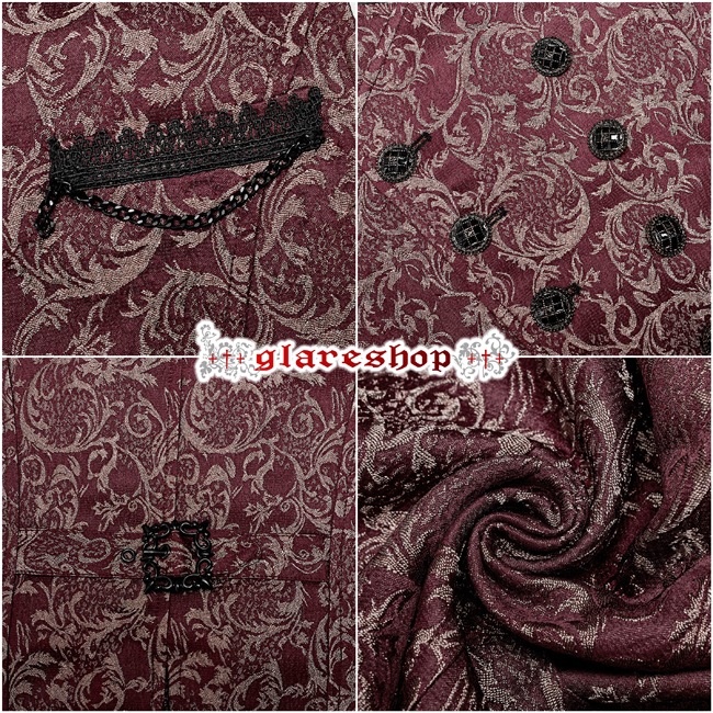 glareshop ���쥢����åס�M.S-M.5XL��KX481-R���������� �����å� �ե����ޥ� ������² ���� ���㥬���� �٥��� �֡߶� ��� | ��������ե��å���� �������奢��� V�� �⡼�ɷ� �����ץ� ���ơ��� ���� �� [PUNK RAVE] Gorgeous Goth vest