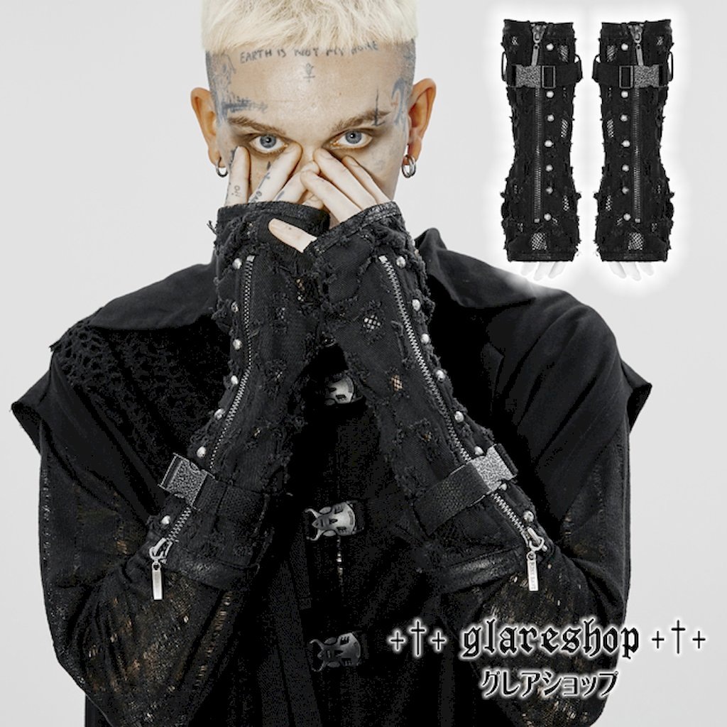 glareshop ���쥢����åס�M.L/M.3XL��Zt074-B���������� �ѥ� ���å� ��������ѥ� ���᡼���ù����Ǻ॰������ �� ��� | �������奢��� V�� �⡼�ɷ� �����ץ� ���ơ��� ���� �� [PUNK RAVE] Punk Holes Denim Gloves