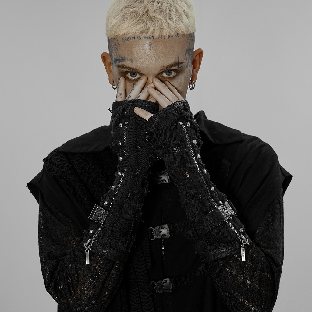 glareshop ���쥢����åס�M.L/M.3XL��Zt074-B���������� �ѥ� ���å� ��������ѥ� ���᡼���ù����Ǻ॰������ �� ��� | �������奢��� V�� �⡼�ɷ� �����ץ� ���ơ��� ���� �� [PUNK RAVE] Punk Holes Denim Gloves