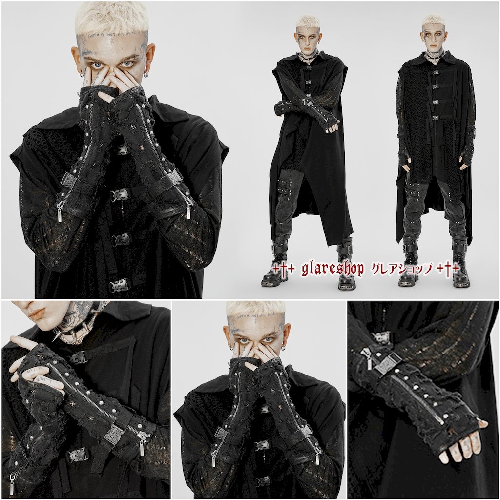 glareshop ���쥢����åס�M.L/M.3XL��Zt074-B���������� �ѥ� ���å� ��������ѥ� ���᡼���ù����Ǻ॰������ �� ��� | �������奢��� V�� �⡼�ɷ� �����ץ� ���ơ��� ���� �� [PUNK RAVE] Punk Holes Denim Gloves