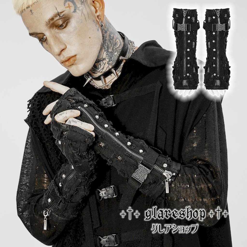 glareshop ���쥢����åס�M.L/M.3XL��Zt074-B���������� �ѥ� ���å� ��������ѥ� ���᡼���ù����Ǻ॰������ �� ��� | �������奢��� V�� �⡼�ɷ� �����ץ� ���ơ��� ���� �� [PUNK RAVE] Punk Holes Denim Gloves