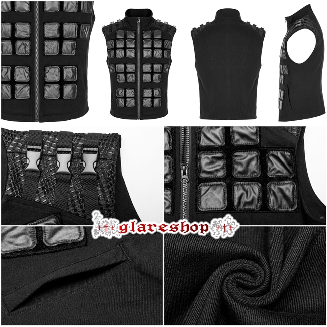 glareshop ���쥢����åס�M.S-M.5XL��KX487-B���������� �����å��ѥ� �ߥ꥿�꡼ ���٥������ �ǥ˥� ���Ǻ� �٥��� �� ��� | �������� �����å� �ѥ� ���å� �ե��å���� ��������ѥ� �������奢��� V�� �⡼�ɷ� �����ץ� ���ơ��� ���� �� [PUNK RAVE]