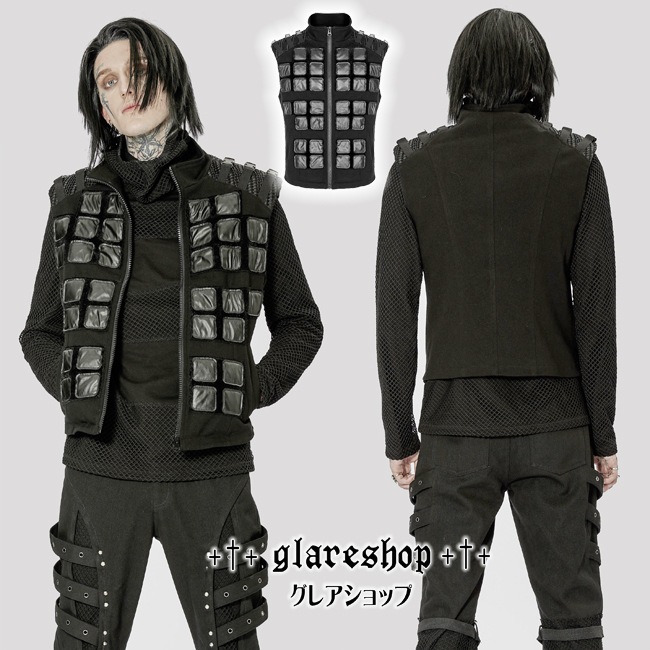 glareshop ���쥢����åס�M.S-M.5XL��KX487-B���������� �����å��ѥ� �ߥ꥿�꡼ ���٥������ �ǥ˥� ���Ǻ� �٥��� �� ��� | �������� �����å� �ѥ� ���å� �ե��å���� ��������ѥ� �������奢��� V�� �⡼�ɷ� �����ץ� ���ơ��� ���� �� [PUNK RAVE]