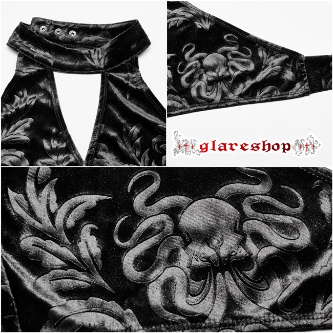 glareshop 쥢åסS/L/2XLKX491-B 㥤ˡ ۥ륿ͥå٥٥åȥΡ꡼֥åȥ  ǥ | 奢 V ⡼ɷ 奢   [PUNK RAVE]