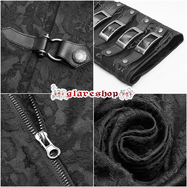 glareshop ���쥢����åס�M.S-M.5XL��TX747-B�������å��ѥ� ���㥤�ʥ������� �ޥ����顼 ���Υ梁�� �ޥåȥ��㥬���� ����� �� ��� | �������� �������奢��� V�� �����ץ� ���ơ��� ���� �� [PUNK RAVE] Vintage Gothic Dragon Satin Jacquard Shirt