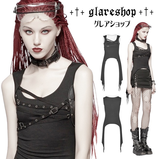 glareshop 쥢åסS/L/2XLKX204 ⡼ɷ ̤SF᡼ ѥ ˥å 󥯥ȥå  ǥ |  奢 V ⡼ɷ ץ ơ   [PUNK RAVE] Daily Punk T-Shirt