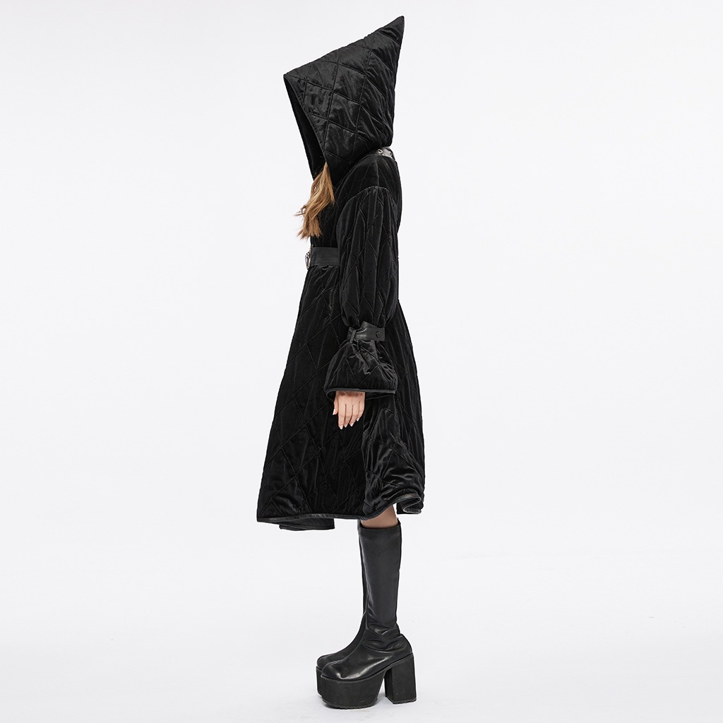 glareshop 쥢åסFJX885-B2Wayադ٥٥åȥץ꡼ĥåȥ󥳡  ǥ |  å 奢 V ⡼ɷ   [PUNK RAVE] Gothic Winter Warm Hooded Jacket with Detachable Belt