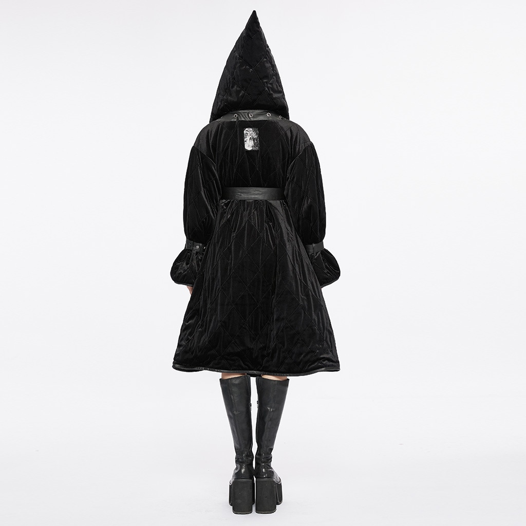 glareshop 쥢åסFJX885-B2Wayադ٥٥åȥץ꡼ĥåȥ󥳡  ǥ |  å 奢 V ⡼ɷ   [PUNK RAVE] Gothic Winter Warm Hooded Jacket with Detachable Belt