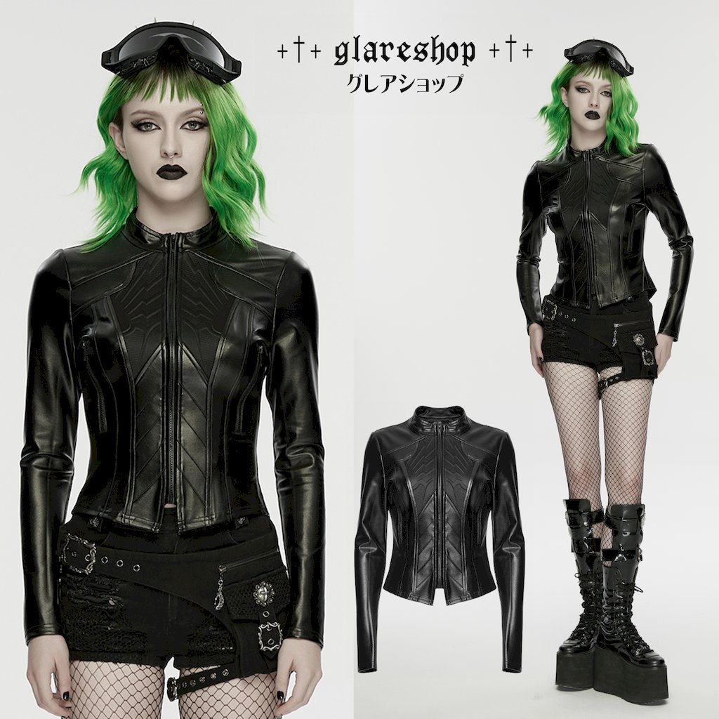 ������ڤ��glareshop ���쥢����åס�XS-4XL��JXA045-B�������С��ѥ� �����ե��å� PU�쥶�����㥱�å� �饤������ �� �֥�å� ��ǥ����� | �������奢��� V�� �⡼�ɷ� �����ץ� ���ơ��� ���� �� [PUNK RAVE] Cyberpunk Slim Fit PU Leather Jacket