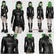 glareshop ���쥢����åס�XS-4XL��JXA047-B���ѥ󥯥᥿���������PU�쥶�����㥱�å� �� �֥�å� ��ǥ����� | �������奢��� V�� �⡼�ɷ� �����ץ� ���ơ��� ���� �� [PUNK RAVE] Punk Metal Chain PU Leather Jacket