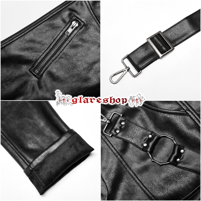 glareshop ���쥢����åס�M.S-M.5XL��PX593-B�������å��ѥ� �٥���դ��ե��å��쥶�����󥰥��ȥ졼�ȥѥ�� ΢���� �� ��� | ��������ѥ� �������奢��� V�� �⡼�ɷ� �����ץ� ���ơ��� ���� �� [PUNK RAVE] Punk PU Leather Fitted Long Pants