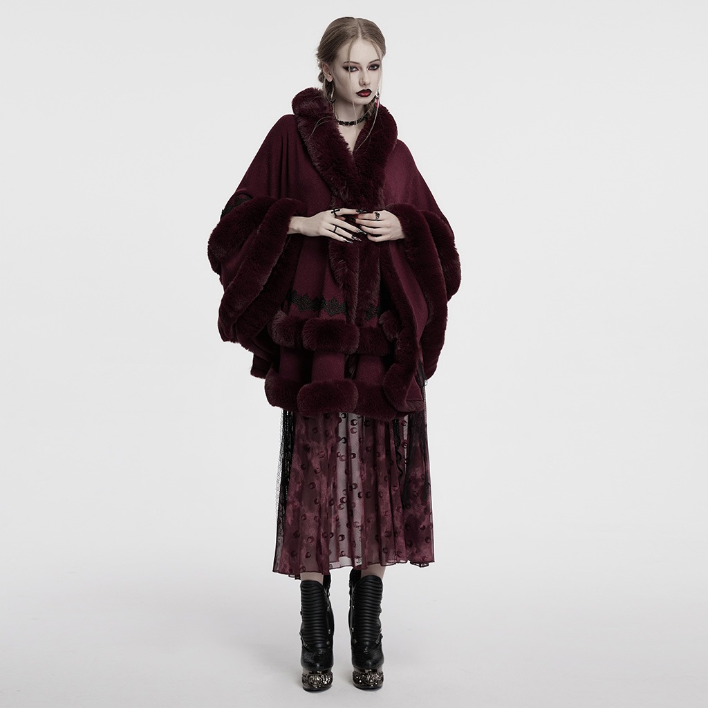 glareshop ���쥢����åס�F��JX991-R�������å���ȥ��ա����դ��ե����ޥ�� ���硼�Ⱦ� �� ��å� ��ǥ����� | ��� �ǲİ��� ����� �������奢��� ����Ū ���� �� [PUNK RAVE] Gothic fur cloak