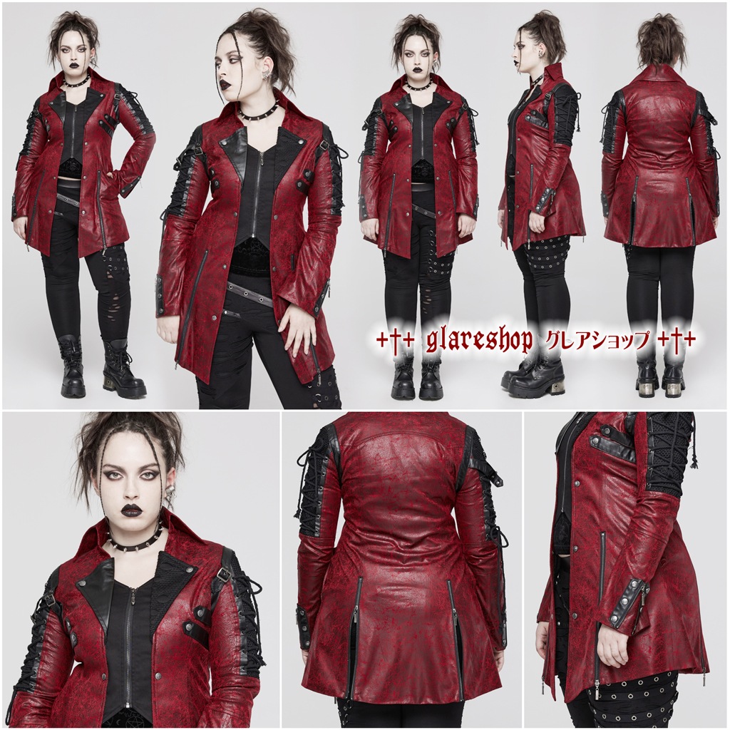 glareshop 쥢åסXS-5XLJX111-R+ åߥ꥿꡼졼åץ 㥱å ֡߹ ǥ | ѥ å եå 奢 V ⡼ɷ ץ ơ   [PUNK RAVE] Gothic Punk Coat