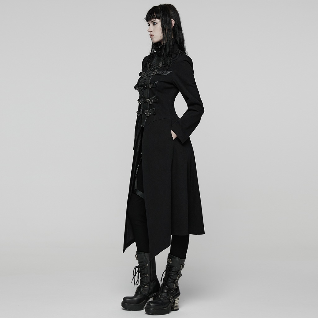 glareshop ���쥢����åס�XS-4XL��JXA013-B���ѥ󥯥��֥른�åѡ�������ȥ󥳡��� �� �֥�å� ��ǥ����� | ����� �������奢��� �⡼�ɷ� [PUNK RAVE] Punk Double-Zipper Skeleton Coat