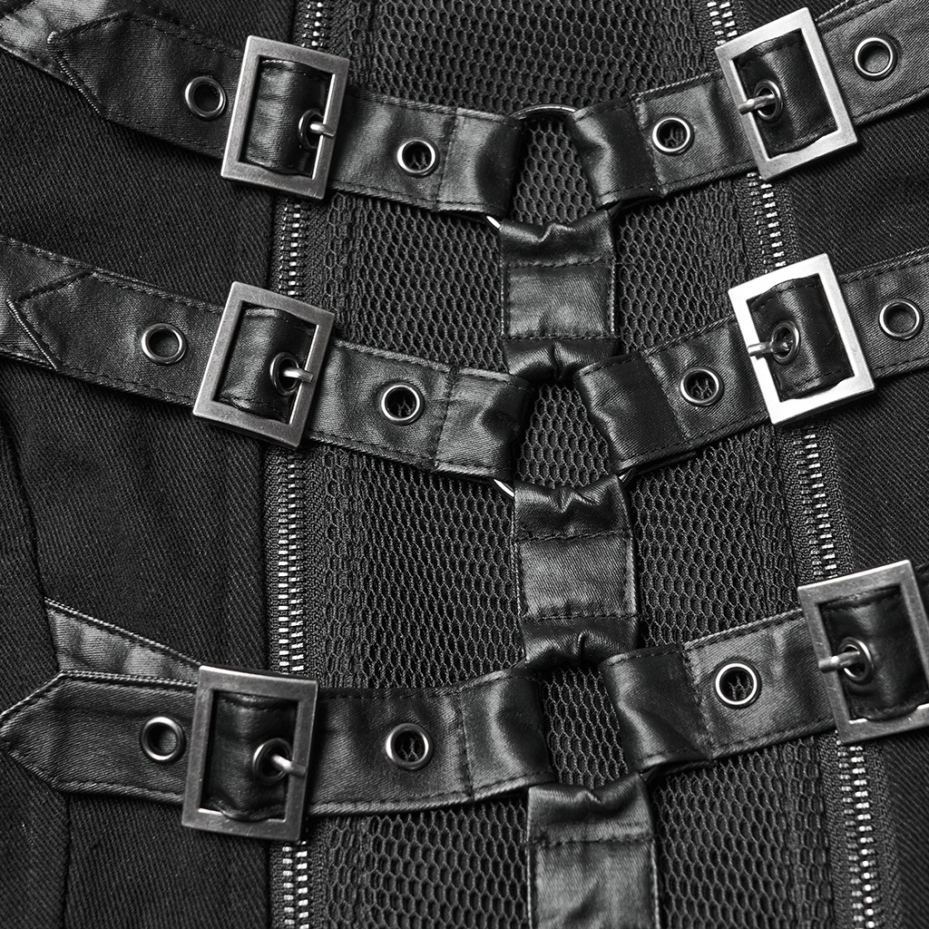 glareshop ���쥢����åס�XS-4XL��JXA013-B���ѥ󥯥��֥른�åѡ�������ȥ󥳡��� �� �֥�å� ��ǥ����� | ����� �������奢��� �⡼�ɷ� [PUNK RAVE] Punk Double-Zipper Skeleton Coat