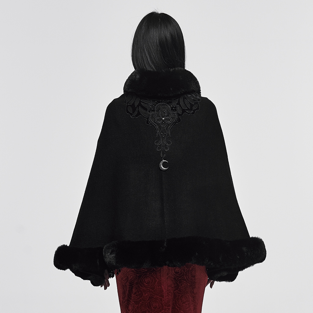 ������ڤ��glareshop ���쥢����åס�F��JX990-B�������å�����ޥ�� ���硼�Ⱦ� �ݥ���� �� ��ǥ����� | �ǲİ��� ����� �������奢��� ����Ū ���� �� [PUNK RAVE] Gothic Witch Fur Trim Cloak