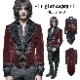 glareshop 쥢åסM.S-M.4XLJX285-Rå 㥱å ߥɥ   եͥ  å ֡߹  |  եޥ 奢 V ץ ơ   [PUNK RAVE] Gothic Velvet Tailcoat