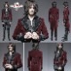 glareshop 쥢åסM.S-M.4XLJX285-Rå 㥱å ߥɥ   եͥ  å ֡߹  |  եޥ 奢 V ץ ơ   [PUNK RAVE] Gothic Velvet Tailcoat