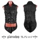 glareshop 쥢åסM.S-M.5XLKX155-B ٥ ߥɥ ²Ĵ ޥ   ֥å  | åեå 奢 V [PUNK RAVE] Gothic vest in the tailcoat style