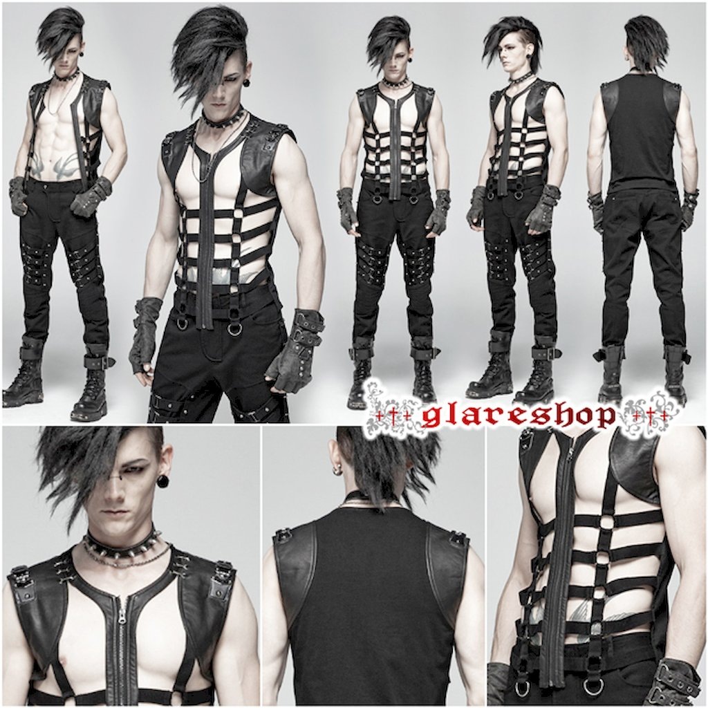 glareshop ���쥢����åס�M.S-M.5XL��KX286-B���������� �ѥ� �ե��å��쥶�����Ǻ� ����Ū ��� �٥��� �� ��� | ��������ѥ� �������奢��� V�� �⡼�ɷ� �����ץ� ���ơ��� ���� �� [PUNK RAVE]