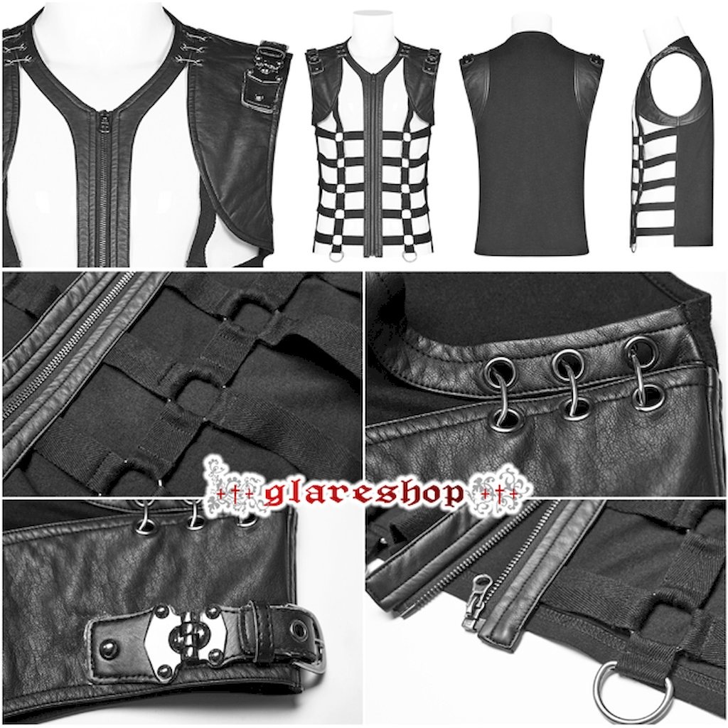 glareshop ���쥢����åס�M.S-M.5XL��KX286-B���������� �ѥ� �ե��å��쥶�����Ǻ� ����Ū ��� �٥��� �� ��� | ��������ѥ� �������奢��� V�� �⡼�ɷ� �����ץ� ���ơ��� ���� �� [PUNK RAVE]