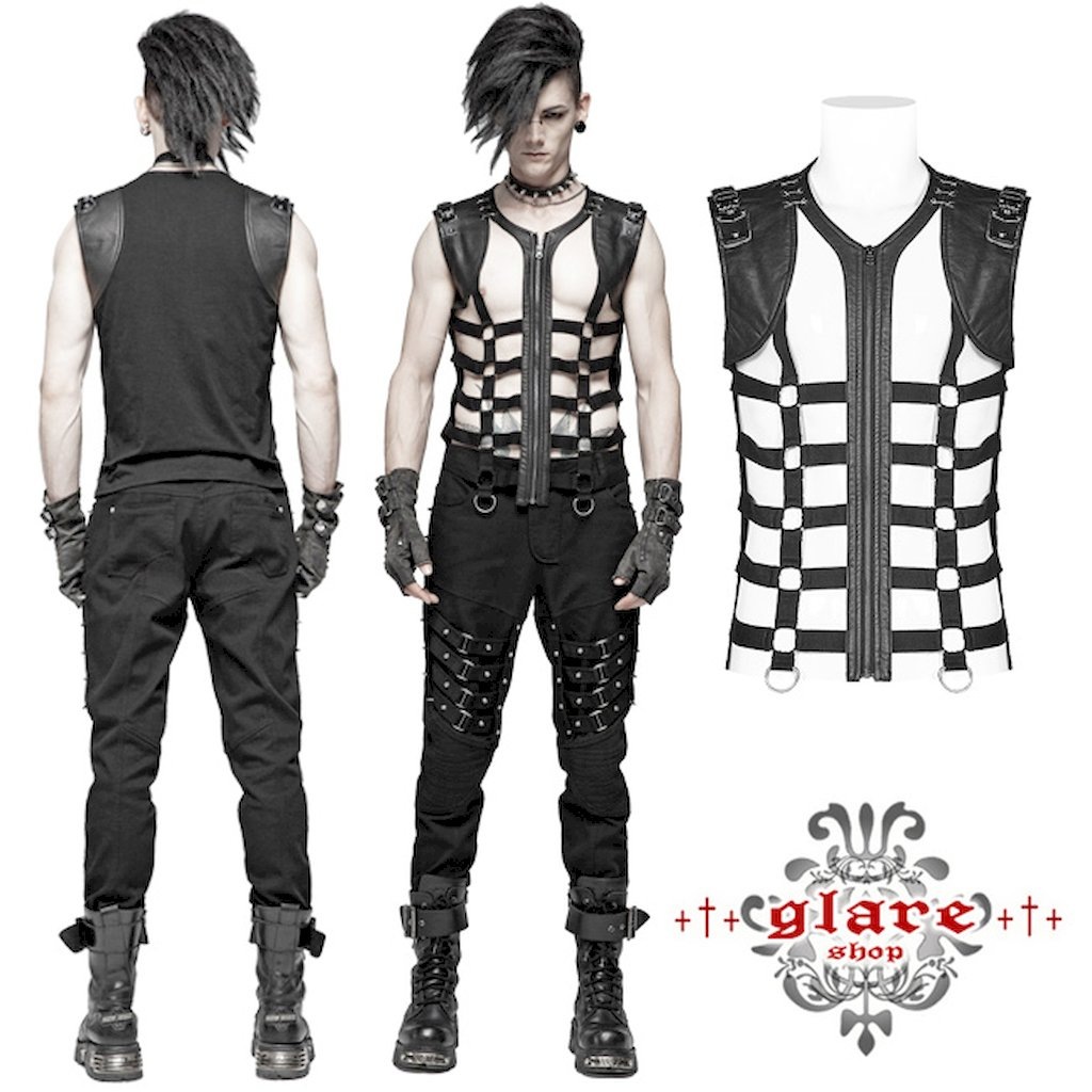 glareshop ���쥢����åס�M.S-M.5XL��KX286-B���������� �ѥ� �ե��å��쥶�����Ǻ� ����Ū ��� �٥��� �� ��� | ��������ѥ� �������奢��� V�� �⡼�ɷ� �����ץ� ���ơ��� ���� �� [PUNK RAVE]