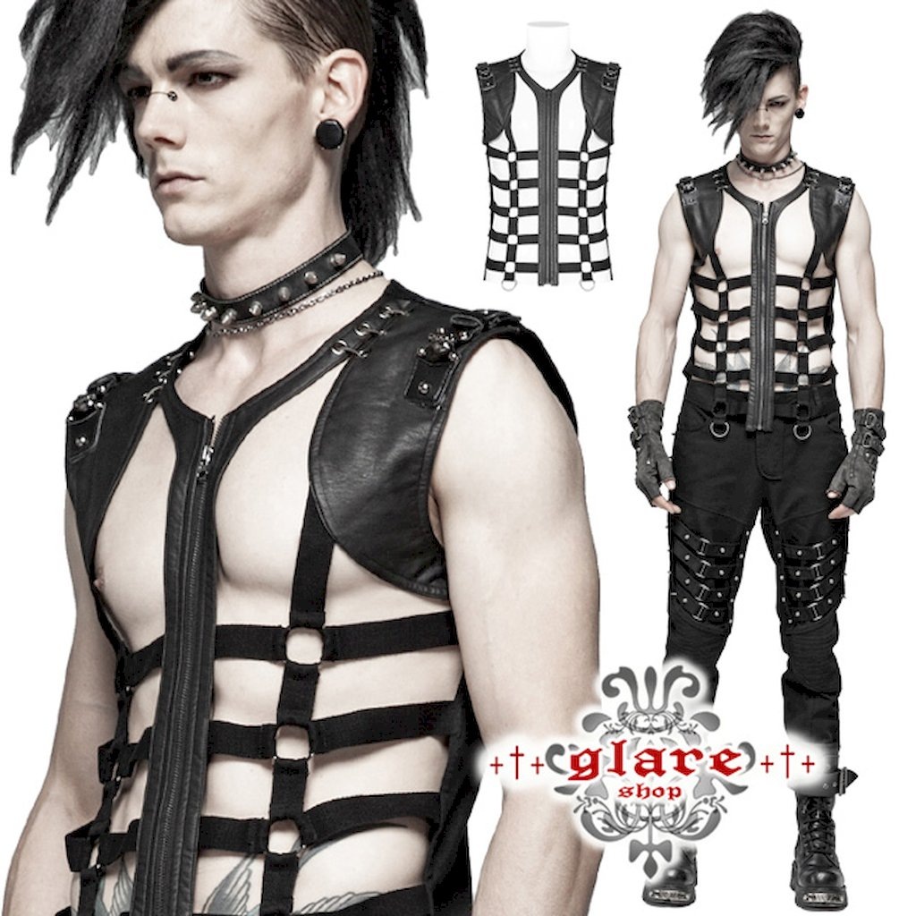 glareshop ���쥢����åס�M.S-M.5XL��KX286-B���������� �ѥ� �ե��å��쥶�����Ǻ� ����Ū ��� �٥��� �� ��� | ��������ѥ� �������奢��� V�� �⡼�ɷ� �����ץ� ���ơ��� ���� �� [PUNK RAVE]