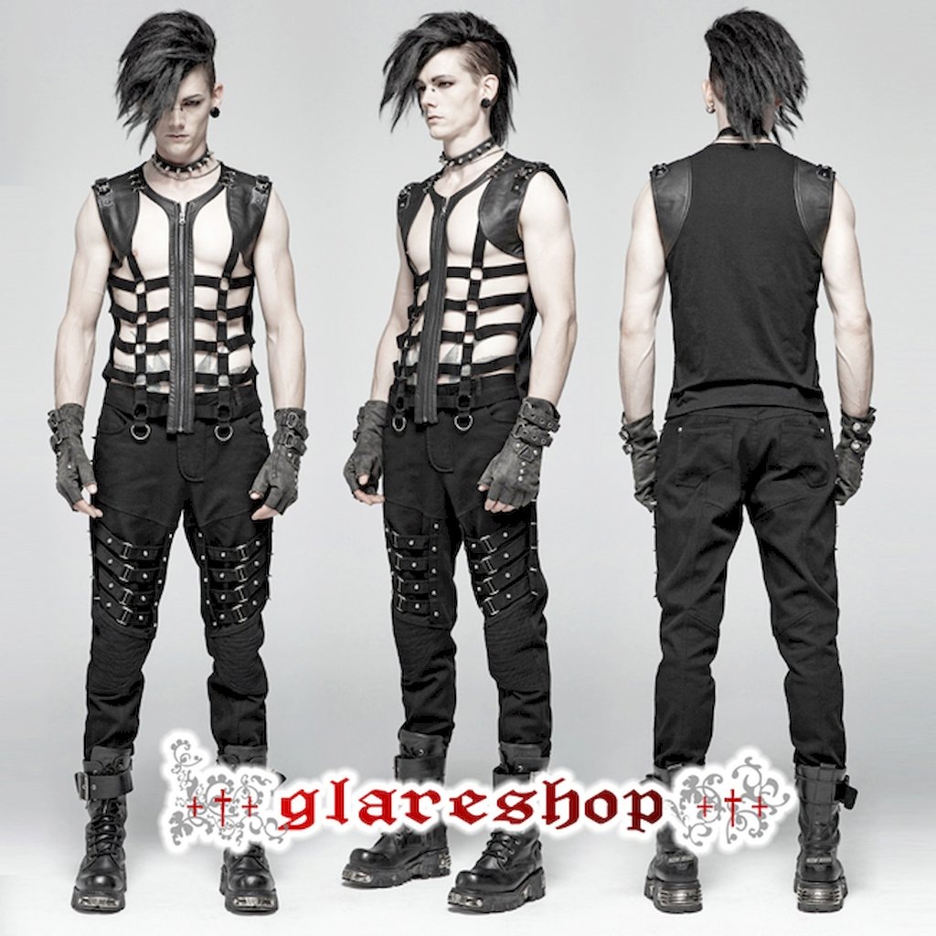 glareshop ���쥢����åס�M.S-M.5XL��KX286-B���������� �ѥ� �ե��å��쥶�����Ǻ� ����Ū ��� �٥��� �� ��� | ��������ѥ� �������奢��� V�� �⡼�ɷ� �����ץ� ���ơ��� ���� �� [PUNK RAVE]