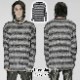 glareshop 쥢åסM.M/M.XL/M.3XLTXA040-GYѥ ץ 롼ͥåܡ˥åȥ ߥ졼  |奢 V ⡼ɷ ץ ơ   [PUNK RAVE] Punk Loose Stripe Sweater