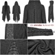 glareshop 쥢åסL-5XLJX852-B+ åѥ쥤䡼󥰥 ադǥ  ǥ | ѥ 奢 V ⡼ɷ ץ ơ   [PUNK RAVE] Goth decadent layered long coat