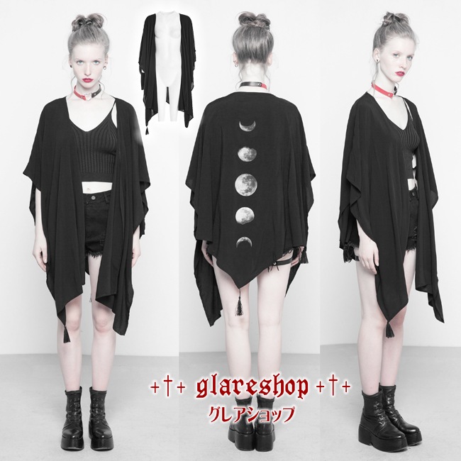 glareshop 쥢åסFJX517-B⡼ɷ 硼 ȡ ࡼեΥץ åȥ  ֥å ǥ |  奢  å եå V   [PUNK RAVE] Printing Concave Shape Multi-use Shawl suntan-proof wear