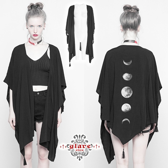 glareshop 쥢åסFJX517-B⡼ɷ 硼 ȡ ࡼեΥץ åȥ  ֥å ǥ |  奢  å եå V   [PUNK RAVE] Printing Concave Shape Multi-use Shawl suntan-proof wear