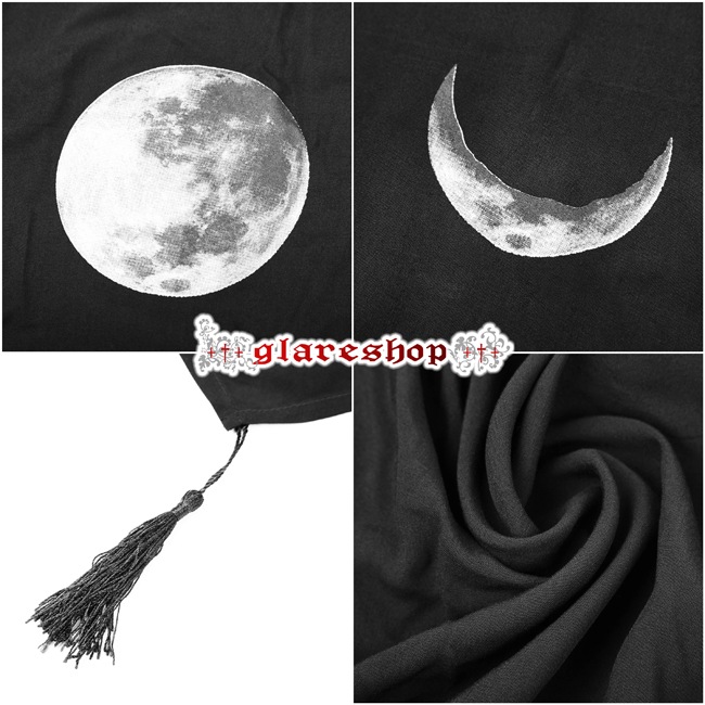 glareshop 쥢åסFJX517-B⡼ɷ 硼 ȡ ࡼեΥץ åȥ  ֥å ǥ |  奢  å եå V   [PUNK RAVE] Printing Concave Shape Multi-use Shawl suntan-proof wear