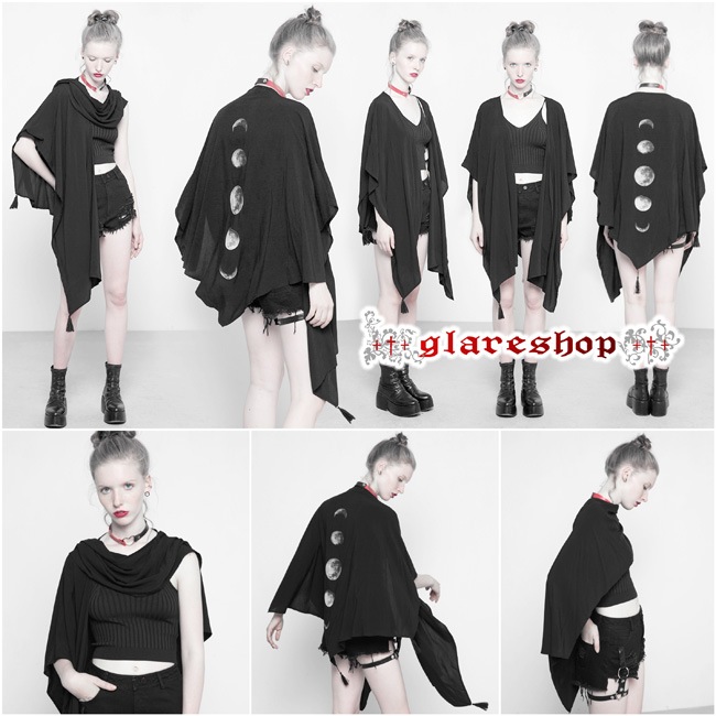 glareshop 쥢åסFJX517-B⡼ɷ 硼 ȡ ࡼեΥץ åȥ  ֥å ǥ |  奢  å եå V   [PUNK RAVE] Printing Concave Shape Multi-use Shawl suntan-proof wear