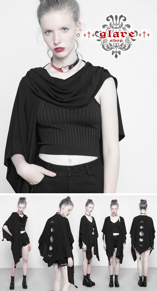 glareshop 쥢åסFJX517-B⡼ɷ 硼 ȡ ࡼեΥץ åȥ  ֥å ǥ |  奢  å եå V   [PUNK RAVE] Printing Concave Shape Multi-use Shawl suntan-proof wear