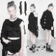 glareshop 쥢åסFJX517-B⡼ɷ 硼 ȡ ࡼեΥץ åȥ  ֥å ǥ |  奢  å եå V   [PUNK RAVE] Printing Concave Shape Multi-use Shawl suntan-proof wear