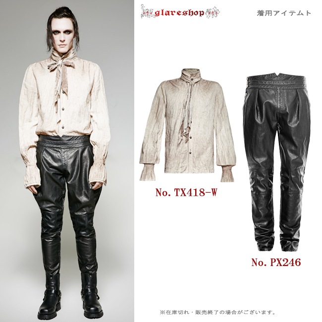 glareshop 쥢åסM.S-M.5XLTX418-Wѥ󥯥᡼ùͥդ ١/եۥ磻  |  եå 奢 V ⡼ɷ ץ ơ   [PUNK RAVE] Steampunk Tie Shirt