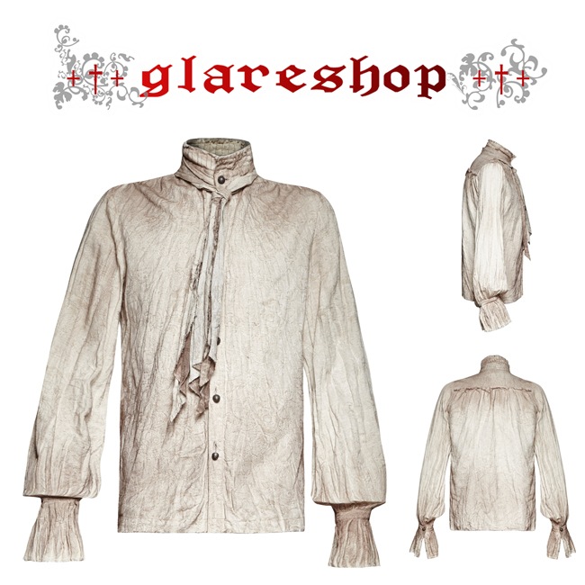 glareshop 쥢åסM.S-M.5XLTX418-Wѥ󥯥᡼ùͥդ ١/եۥ磻  |  եå 奢 V ⡼ɷ ץ ơ   [PUNK RAVE] Steampunk Tie Shirt