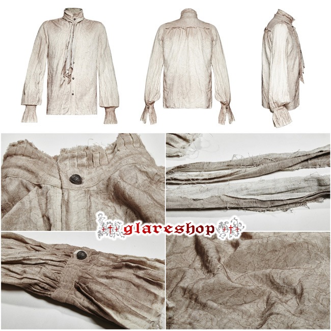 glareshop 쥢åסM.S-M.5XLTX418-Wѥ󥯥᡼ùͥդ ١/եۥ磻  |  եå 奢 V ⡼ɷ ץ ơ   [PUNK RAVE] Steampunk Tie Shirt