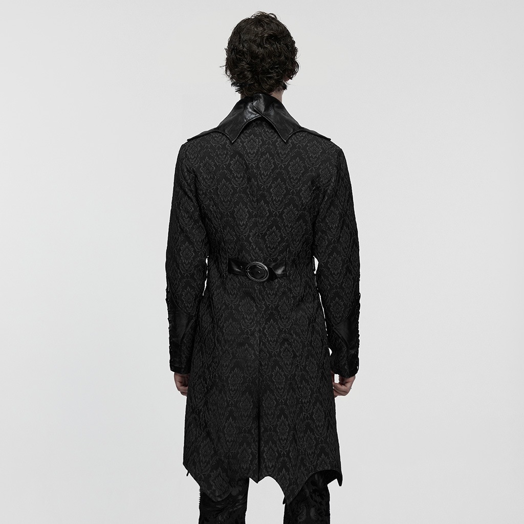 glareshop ���쥢����åס�M.S-M.5XL��JXA029-B�������å��ѥ쥹���㥫���ɥХåȥ�ڥ륫�顼�ơ��륳���� �� �֥�å� ��� | �����å� �»� �������奢��� V�� �⡼�ɷ� ���ơ��� ���� [PUNK RAVE] Gothic Palace Jacquard Bat Lapel Collar Tail Coat