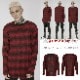 glareshop ���쥢����åס�M.M/M.XL/M.3XL��TXA040-R���ѥ� ����ץ� ���롼�ͥå��ܡ������˥åȥ������� ������ ��� | ��������ѥ� �������奢��� V�� �⡼�ɷ� ���� �� [PUNK RAVE] Punk Loose Stripe Sweater