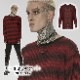 glareshop ���쥢����åס�M.M/M.XL/M.3XL��TXA040-R���ѥ� ����ץ� ���롼�ͥå��ܡ������˥åȥ������� ������ ��� | ��������ѥ� �������奢��� V�� �⡼�ɷ� ���� �� [PUNK RAVE] Punk Loose Stripe Sweater