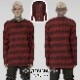 glareshop ���쥢����åס�M.M/M.XL/M.3XL��TXA040-R���ѥ� ����ץ� ���롼�ͥå��ܡ������˥åȥ������� ������ ��� | ��������ѥ� �������奢��� V�� �⡼�ɷ� ���� �� [PUNK RAVE] Punk Loose Stripe Sweater