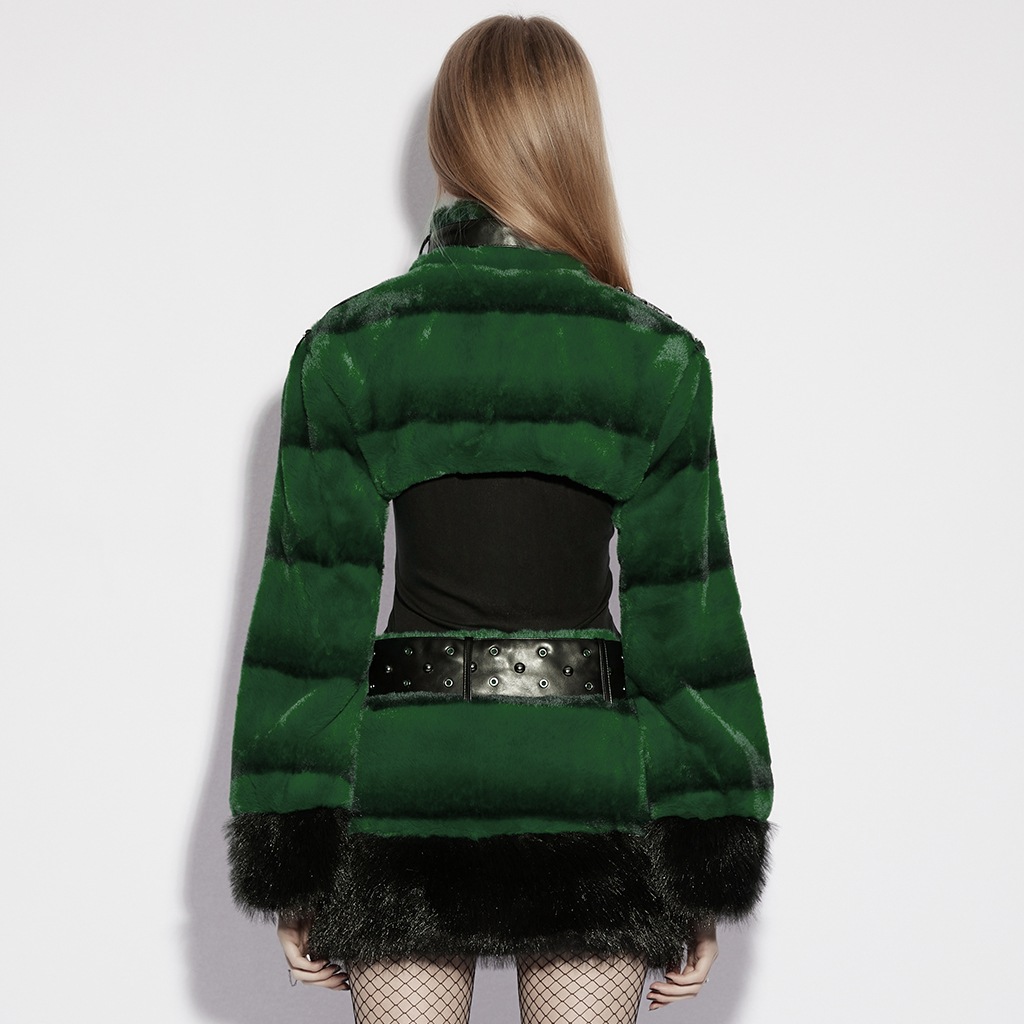 glareshop ���쥢����åס�S/L/2XL��JXA017-N���ѥ󥯥���ȥ饽�եȥե��������� ���硼�Ⱦ� ���ߥ��꡼�� ��ǥ����� | ����� �������奢��� V�� [PUNK RAVE] Punk Ultra-Soft Fur Coat