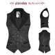 glareshop 쥢åסM.S-M.5XLKX215-B ѥ ² ޥ ơ㥫ɥ å٥   | 奢 V ⡼ɷ ץ ơ   [PUNK RAVE] Steampunk Vintage Jacquard Vest/Waistcoat