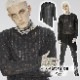 glareshop グレアショップ「M.M/M.XL/M.3XL」TXA044■ゴシック メッシュ Tシャツ 長袖シースルーニットカットソー 黒 メンズ | ゴスロリ ゴシック パンク ロック ファッ