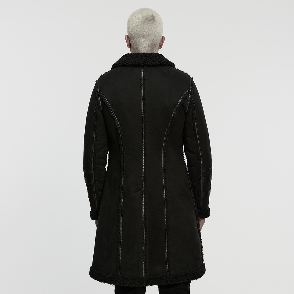 glareshop ���쥢����åס�M.S-M.5XL��JXA034-B�������å���եѥ󥯥������ȥ꡼�ץ�å��奸�㥱�å� �� �֥�å� ��� | �������奢��� V�� �����ץ� ���ơ��� [PUNK RAVE] Gothic Rough Punk Asymmetric Plush Jacket