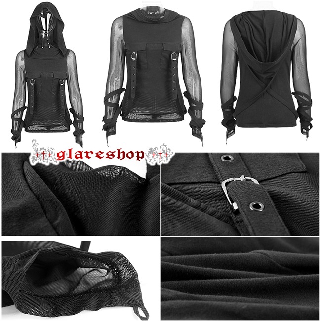 glareshop ���쥢����åס�M/XL/3XL��TX347-B���������� �����å� �ѡ����� �ա����դ��ȥåץ� ��å���ߥ٥�� �� ��ǥ����� | �������� �����å� �������奢��� V�� �⡼�ɷ� �����ץ� ���ơ��� ���� �� [PUNK RAVE] Gothic Dark Hoodie
