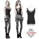 glareshop 쥢åסM/2XLKX077 å ѥ ǲİ ꤢ 󥯥ȥå  ǥ | å V ɷ ¤ߥ  Ź եå ϥ⡼ɷ  [PUNK RAVE] Gothic Punk Tank topwith Broken-hole